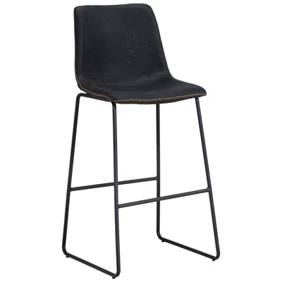 Sunpan Cal Barstool Antique Black Set Of 2