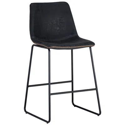 Sunpan Cal Counter Stool Antique Black Set Of 2