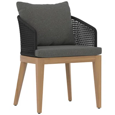 Sunpan Capri Dining Armchair Natural Gracebay Gray