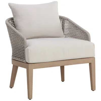 Sunpan Capri Lounge Chair Drift Brown Palazzo Cream