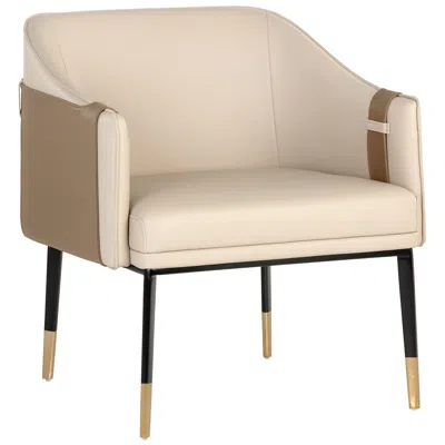 Sunpan Carter Lounge Chair Napa Beige And Napa Tan
