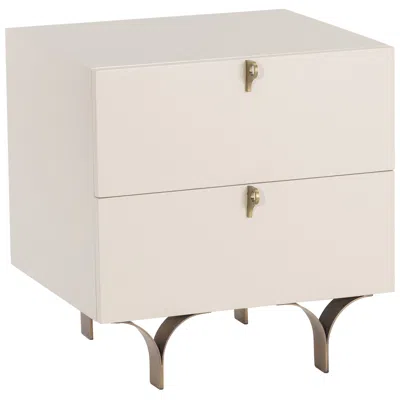 Sunpan Celine Nightstand Small Cream In White