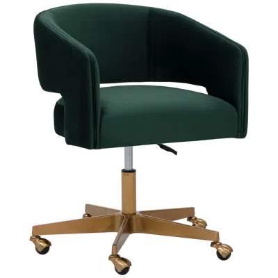 Sunpan Claren Office Chair Deep Green Sky