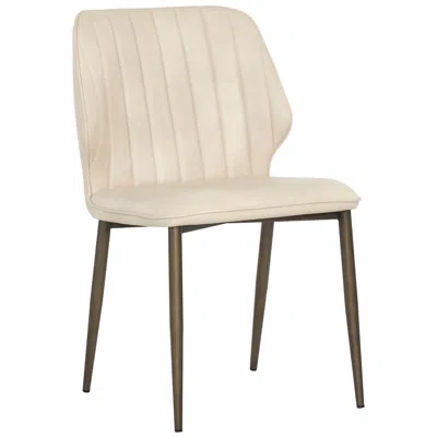 Sunpan Clinton Dining Chair Bronze Bravo Cream Set Of 2