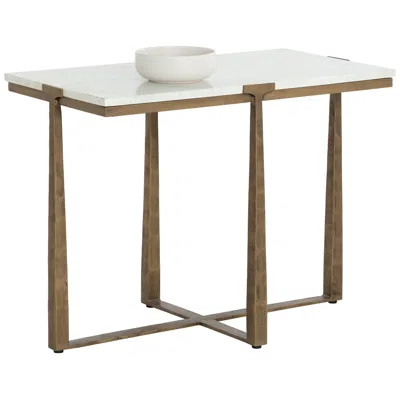Sunpan Cowell Side Table In Brown