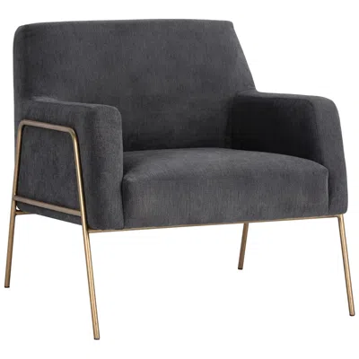 Sunpan Cybil Lounge Chair Polo Club Kohl Gray