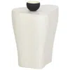 Sunpan Dali End Table Small White In White