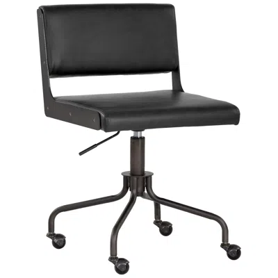 Sunpan Davis Office Chair Dark Bronze Onyx In Black