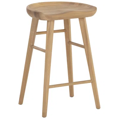 Sunpan Dominic Counter Stool Light Oak In Brown