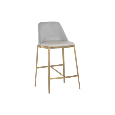Sunpan Dover Counter Stool - Napa Stone / Polo Club Stone In Taupe