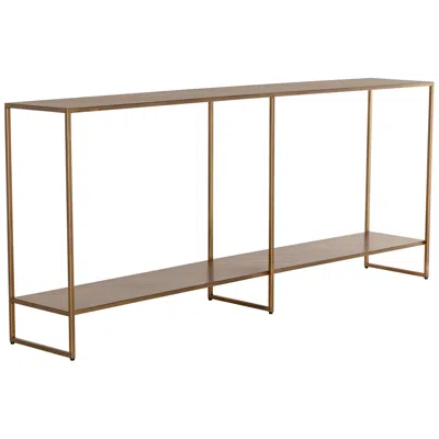 Sunpan Eiffel Console Table Antique Brass