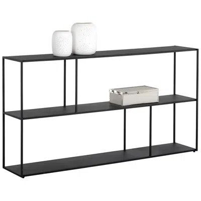 Sunpan Eiffel Low Bookcase Large Black