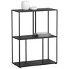 Sunpan Eiffel Low Bookcase Small Black In Black