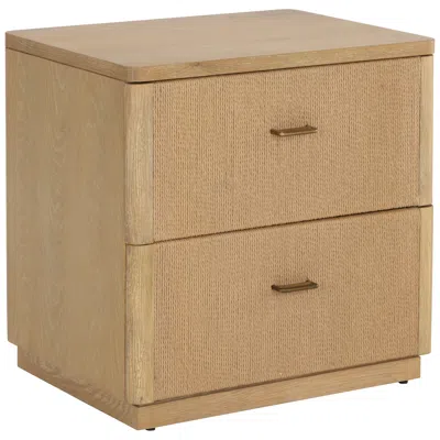 Sunpan Etienne Nightstand Rustic Oak In Brown