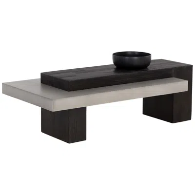 Sunpan Herriot Coffee Table Dark Brown And Gray In Black