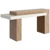Sunpan Herriot Console Table Light Brown And Summer Sand In Multi