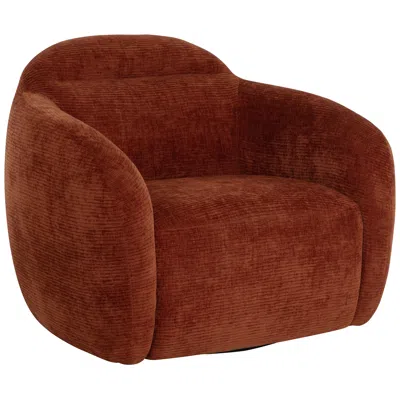 Sunpan Ismo Swivel Lounge Chair Opera Spice