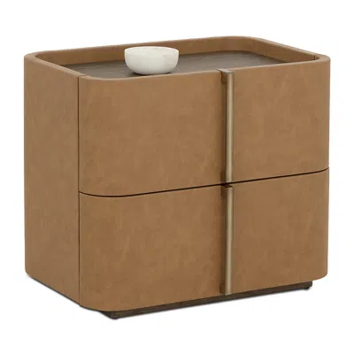 Sunpan Jamille Nightstand, Small In Brown