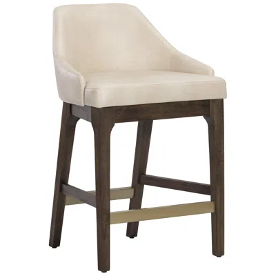 Sunpan Kace Counter Stool Bravo Cream In Brown