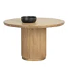 Sunpan Kalla Round Dining Table, 48 In Brown