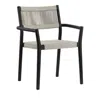 Sunpan Kavala Stackable Dining Armchair, Set Of 2 In Gray