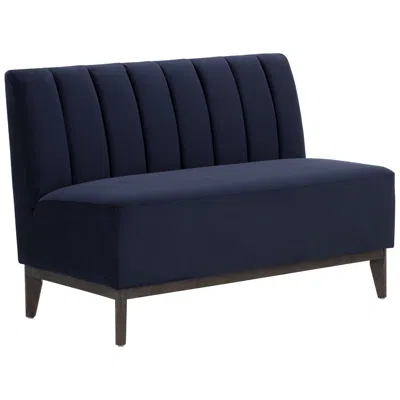Sunpan Kosovo Banquette Brown Abbington Navy
