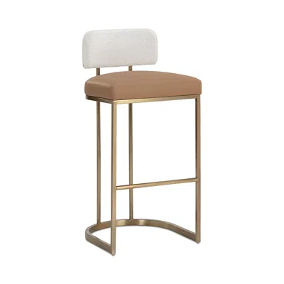 Sunpan Larissa Barstool In Brown