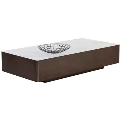 Sunpan Lenay Coffee Table In Brown