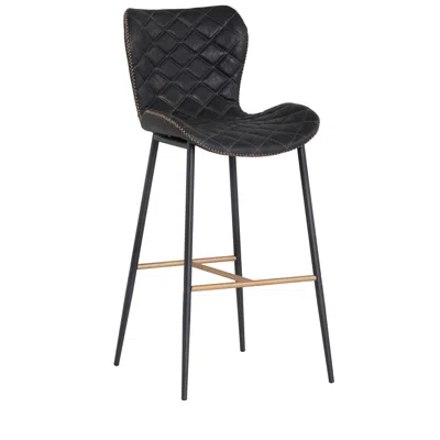 Sunpan Lyla Barstool Antique Black Set Of 2