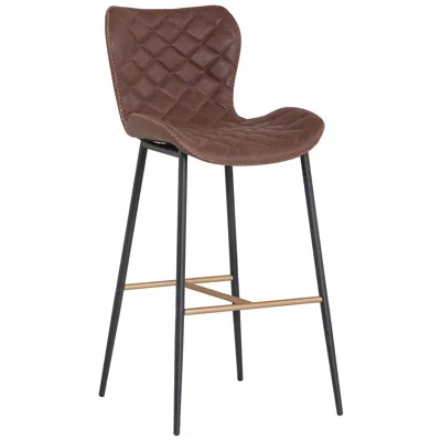Sunpan Lyla Barstool Antique Brown Set Of 2