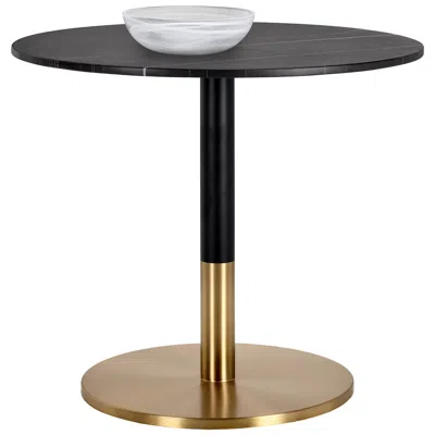 Sunpan Massie Bistro Table Black Marble 35.5"