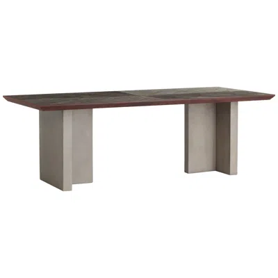 Sunpan Modern Bane 90 1/2" Wide Grey Dining Table