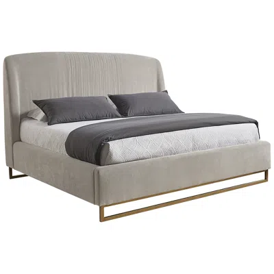 Sunpan Nevin Bed King Polo Club Stone In Gray