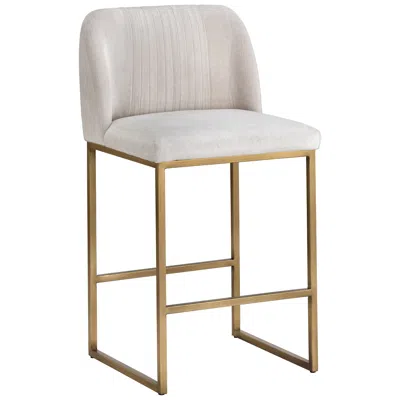 Sunpan Nevin Counter Stool Polo Club Muslin