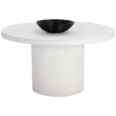 Sunpan Nicolette Dining Table White 55"
