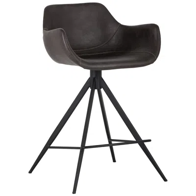 Sunpan Owen Swivel Counter Stool Town Gray