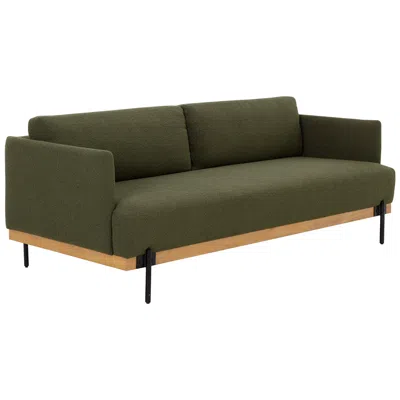 Sunpan Saul Sofa Copenhagen Olive In Green