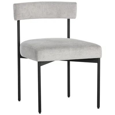 Sunpan Seneca 23 1/4" Wide Gray Fabric Modern Dining Chairs Set Of 2