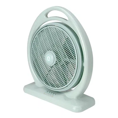 Sunpentown Sf-1414 14 In. Box Fan, Light Olive Green