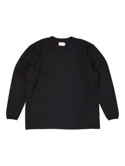 Sunray Sportswear Kids' Long-sleeve Crew-neck T-shirt In Black