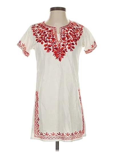 Pre-owned Sunrise Short Sleeve Blouse In White