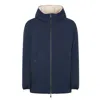 Suns Blue Polyester Jackets & Coat In Blue