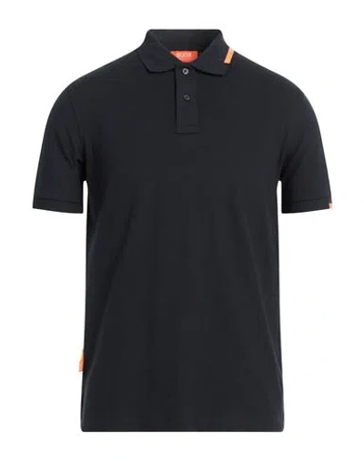 Suns Boards Man Polo Shirt Midnight Blue Size M Cotton, Elastane