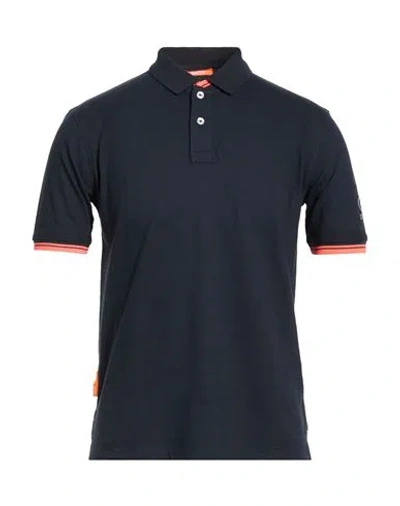 Suns Boards Man Polo Shirt Midnight Blue Size S Cotton, Elastane