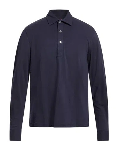 Suns Boards Man Polo Shirt Navy Size M Cotton, Elastane In Blue