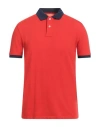 Suns Boards Man Polo Shirt Red Size Xxl Cotton, Elastane In Red