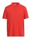 Suns Boards Man Polo Shirt Tomato Red Size Xl Cotton, Elastane