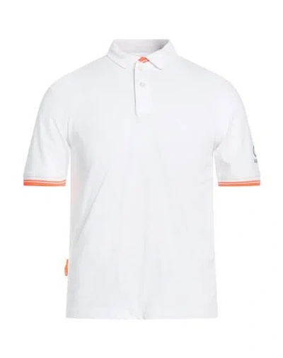 Suns Boards Man Polo Shirt White Size Xxl Cotton, Elastane