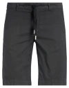 Suns Boards Man Shorts & Bermuda Shorts Charcoal Size Xxl Cotton, Elastane In Black