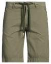 Suns Boards Man Shorts & Bermuda Shorts Dark Green Size 3xl Cotton, Elastane In Neutral